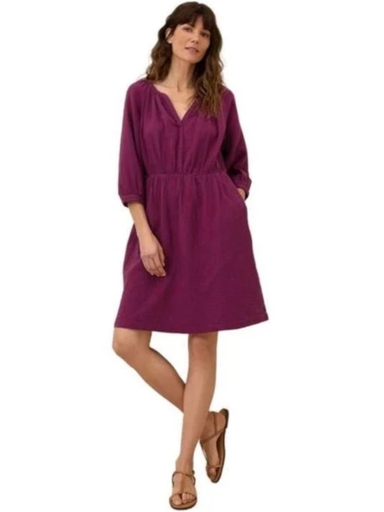 Pact Dresses & Skirts - Pact Organic Cotton Coastal Double Gauze Peasant Dress
